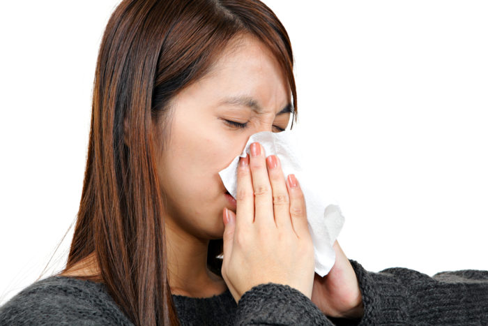 流感测验或流鼻涕